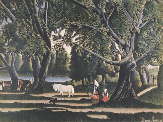 Henri Rousseau View of Brittany oil painting picture